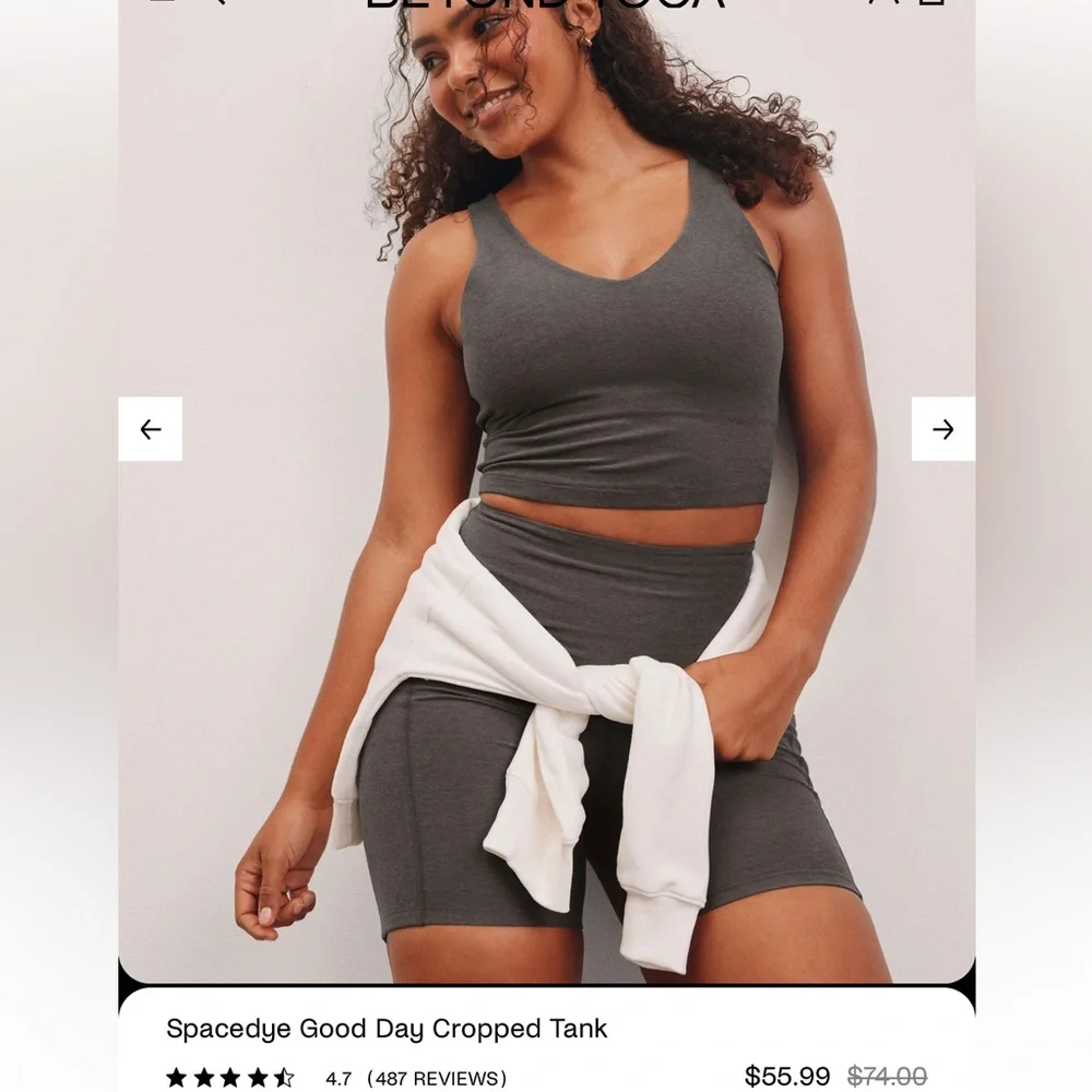 Beyond Yoga Umber Heather Top - Picture 4 of 5